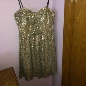 Gold Homecoming Dress